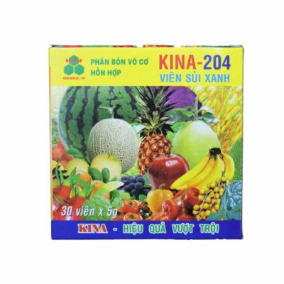 KINA 204 - PHÂN BÓN VÔ CƠ HỖN HỢP 3 phân bón hỗn hợp vô cơ Kina 204 ( Viên sủi xanh )